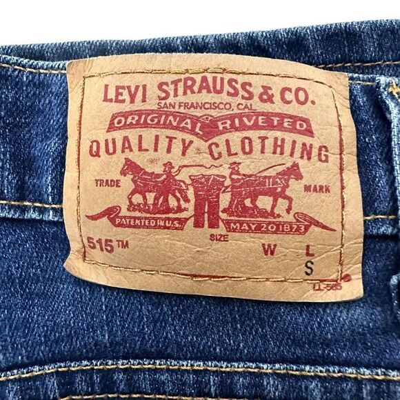 Levi Jeans 515 Boot Cut size 14 Missy Short - Picture 3 of 9